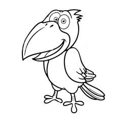 Dibujo para colorear: Cuervo (Animales) #208994 - Dibujos para Colorear e Imprimir Gratis