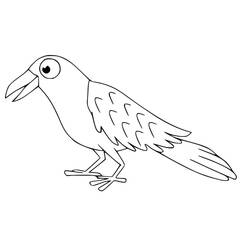 Dibujo para colorear: Cuervo (Animales) #209004 - Dibujos para Colorear e Imprimir Gratis