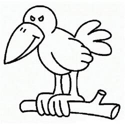 Dibujo para colorear: Cuervo (Animales) #209009 - Dibujos para Colorear e Imprimir Gratis