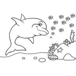 Dibujo Delfín (Animales) #182748 para imprimir y colorear