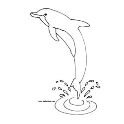 Dibujo para colorear: Delfín (Animales) #5101 - Dibujos para Colorear e Imprimir Gratis
