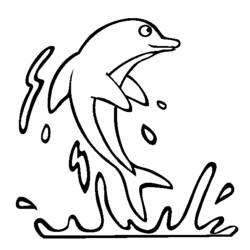Dibujo para colorear: Delfín (Animales) #5103 - Dibujos para Colorear e Imprimir Gratis