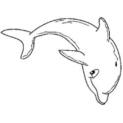 Dibujo para colorear: Delfín (Animales) #5112 - Dibujos para Colorear e Imprimir Gratis