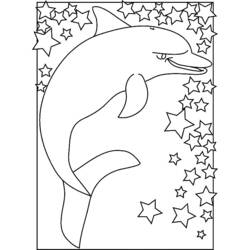 Dibujo para colorear: Delfín (Animales) #5136 - Dibujos para Colorear e Imprimir Gratis