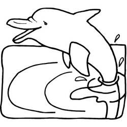 Dibujo para colorear: Delfín (Animales) #5144 - Dibujos para Colorear e Imprimir Gratis