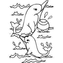 Dibujo para colorear: Delfín (Animales) #5150 - Dibujos para Colorear e Imprimir Gratis