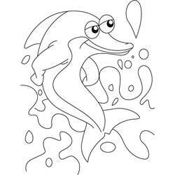 Dibujo para colorear: Delfín (Animales) #5174 - Dibujos para Colorear e Imprimir Gratis