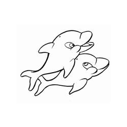 Dibujo para colorear: Delfín (Animales) #5176 - Dibujos para Colorear e Imprimir Gratis