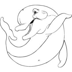 Dibujo para colorear: Delfín (Animales) #5178 - Dibujos para Colorear e Imprimir Gratis