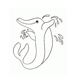 Dibujo para colorear: Delfín (Animales) #5179 - Dibujos para Colorear e Imprimir Gratis