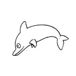 Dibujo para colorear: Delfín (Animales) #5198 - Dibujos para Colorear e Imprimir Gratis