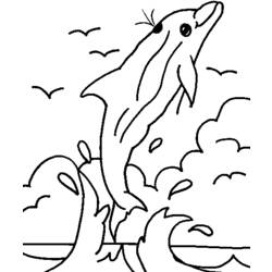 Dibujo para colorear: Delfín (Animales) #5199 - Dibujos para Colorear e Imprimir Gratis