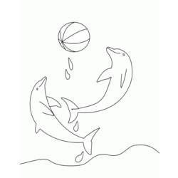 Dibujo para colorear: Delfín (Animales) #5201 - Dibujos para Colorear e Imprimir Gratis