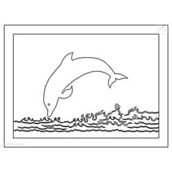 Dibujo para colorear: Delfín (Animales) #5208 - Dibujos para Colorear e Imprimir Gratis