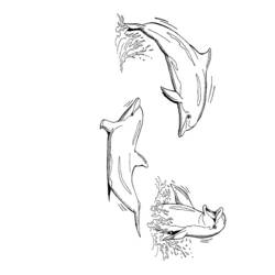 Dibujo para colorear: Delfín (Animales) #5215 - Dibujos para Colorear e Imprimir Gratis