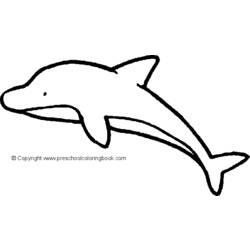 Dibujo para colorear: Delfín (Animales) #5229 - Dibujos para Colorear e Imprimir Gratis