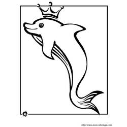 Dibujo para colorear: Delfín (Animales) #5245 - Dibujos para Colorear e Imprimir Gratis