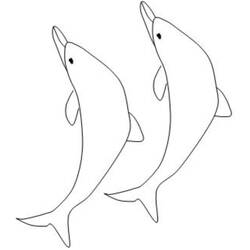 Dibujo para colorear: Delfín (Animales) #5270 - Dibujos para Colorear e Imprimir Gratis