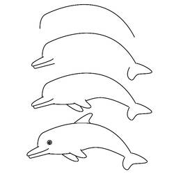 Dibujo para colorear: Delfín (Animales) #5274 - Dibujos para Colorear e Imprimir Gratis