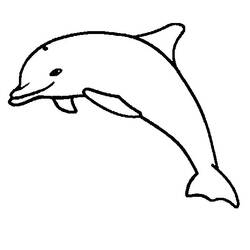 Dibujo para colorear: Delfín (Animales) #5283 - Dibujos para Colorear e Imprimir Gratis