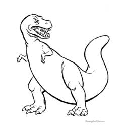 Dibujo para colorear: Dinosaurio (Animales) #5490 - Dibujos para Colorear e Imprimir Gratis
