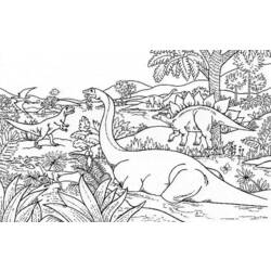 Dibujo para colorear: Dinosaurio (Animales) #5495 - Dibujos para Colorear e Imprimir Gratis