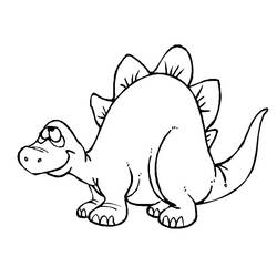 Dibujo para colorear: Dinosaurio (Animales) #5496 - Dibujos para Colorear e Imprimir Gratis