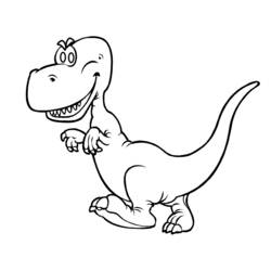 Dibujo para colorear: Dinosaurio (Animales) #5506 - Dibujos para Colorear e Imprimir Gratis
