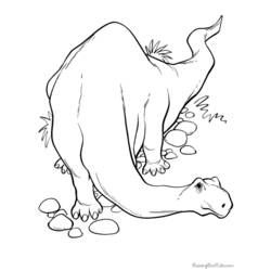 Dibujo para colorear: Dinosaurio (Animales) #5516 - Dibujos para Colorear e Imprimir Gratis