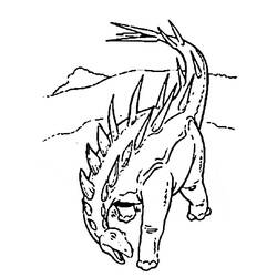 Dibujo para colorear: Dinosaurio (Animales) #5523 - Dibujos para Colorear e Imprimir Gratis