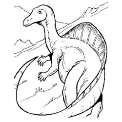 Dibujo para colorear: Dinosaurio (Animales) #5534 - Dibujos para Colorear e Imprimir Gratis