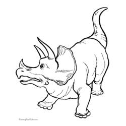 Dibujo para colorear: Dinosaurio (Animales) #5555 - Dibujos para Colorear e Imprimir Gratis