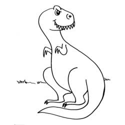 Dibujo para colorear: Dinosaurio (Animales) #5560 - Dibujos para Colorear e Imprimir Gratis