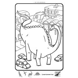 Dibujo para colorear: Dinosaurio (Animales) #5564 - Dibujos para Colorear e Imprimir Gratis