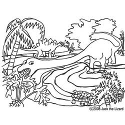 Dibujo para colorear: Dinosaurio (Animales) #5595 - Dibujos para Colorear e Imprimir Gratis