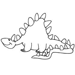 Dibujo para colorear: Dinosaurio (Animales) #5596 - Dibujos para Colorear e Imprimir Gratis