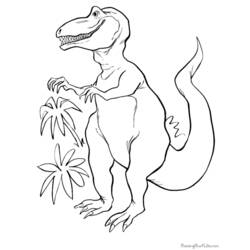 Dibujo para colorear: Dinosaurio (Animales) #5597 - Dibujos para Colorear e Imprimir Gratis
