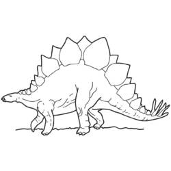 Dibujo para colorear: Dinosaurio (Animales) #5655 - Dibujos para Colorear e Imprimir Gratis