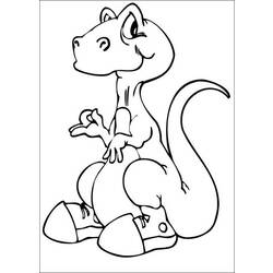 Dibujo para colorear: Dinosaurio (Animales) #5657 - Dibujos para Colorear e Imprimir Gratis