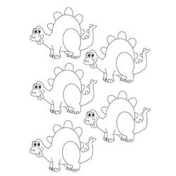 Dibujo para colorear: Dinosaurio (Animales) #5658 - Dibujos para Colorear e Imprimir Gratis