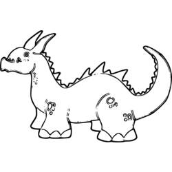 Dibujo para colorear: Dinosaurio (Animales) #5682 - Dibujos para Colorear e Imprimir Gratis
