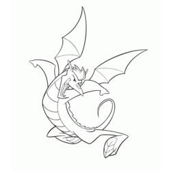 Dibujo para colorear: Dragón (Animales) #5747 - Dibujos para Colorear e Imprimir Gratis