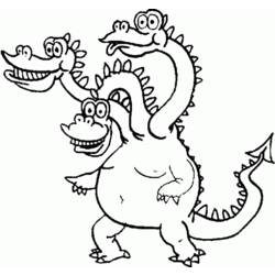 Dibujo para colorear: Dragón (Animales) #5821 - Dibujos para Colorear e Imprimir Gratis