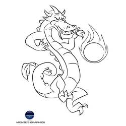 Dibujo para colorear: Dragón (Animales) #5883 - Dibujos para Colorear e Imprimir Gratis