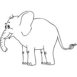 Dibujo Elefante (Animales) #175065 para imprimir y colorear