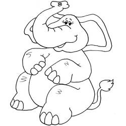 Dibujo Elefante (Animales) #175074 para imprimir y colorear