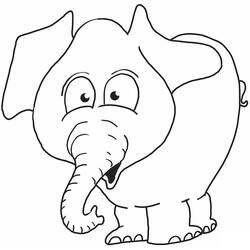 Dibujo Elefante (Animales) #216853 para imprimir y colorear