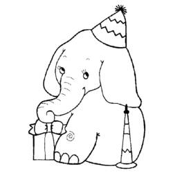 Dibujo para colorear: Elefante (Animales) #6313 - Dibujos para Colorear e Imprimir Gratis