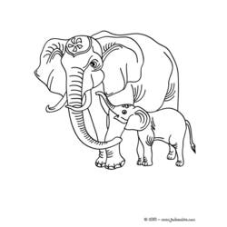 Dibujo para colorear: Elefante (Animales) #6337 - Dibujos para Colorear e Imprimir Gratis