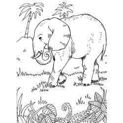 Dibujo para colorear: Elefante (Animales) #6345 - Dibujos para Colorear e Imprimir Gratis